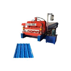 Customized Design Glazed Tile Roll Forming Machine For Steel Roofing Making