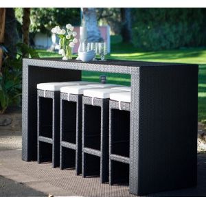 Leisure Aluminium Outdoor Garden PE Rattan wicker chair patio Backyard table and