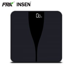 AAA Batteries Powered Digital Glass Top Bathroom Scale