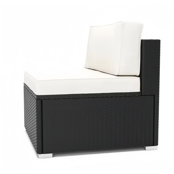 3PCS 2 Seater Rattan Garden Sofa Set Outdoor Cane Wicker Outdoor Rattan Patio Backyard