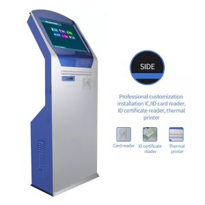 Touch Screen Self Ticketing Dispenser Kiosk Contactless Payment Machine