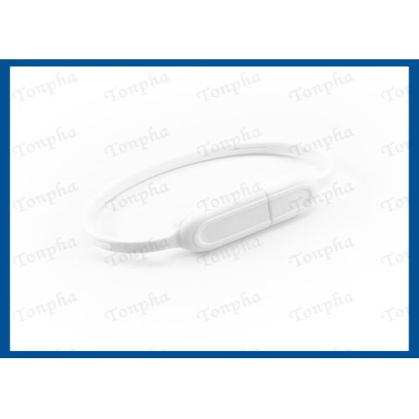 Promotional Thin Wristband Flash Drive Convenient Carrying Silicone Material