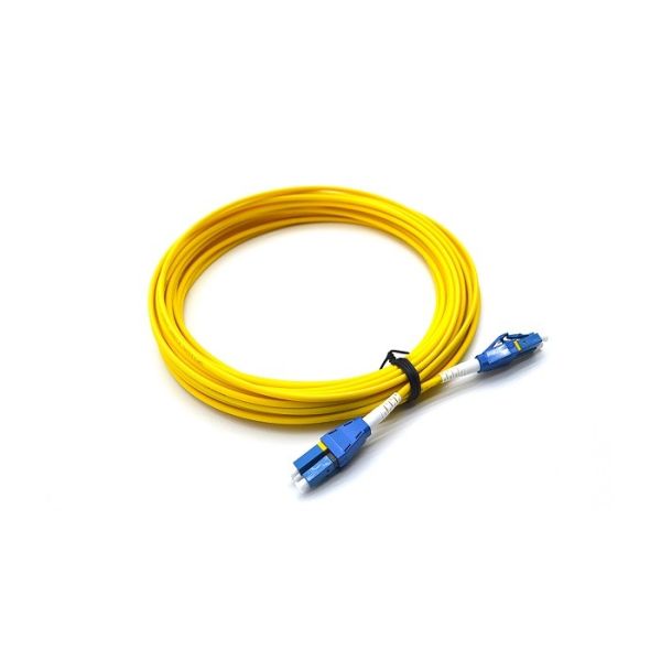 Buy PVC 3.0mm Fiber Optic Patch Cord LC UPC To LC UPC Uniboot Duplex OS2 Single Mode at wholesale prices