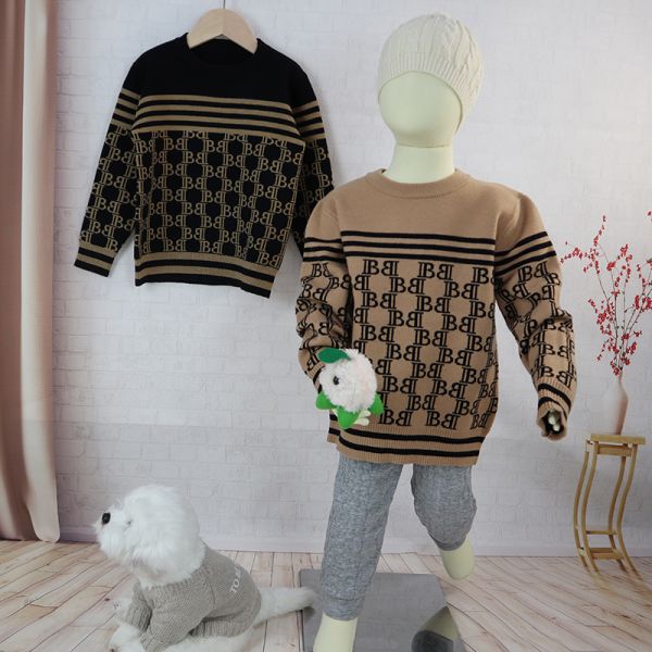 Custom Soft Kids Top For Winter Warm Baby Knitted Sweater Cotton Kids Outfits Toddler Unisex Baby Knitting Sweaters