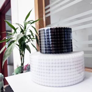 Black And White Adhesive Hook And Loop Sustainable 10mm 15mm 20mm Hook And Loop