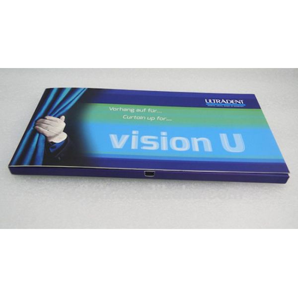 Custom Business Brochure With Video Screen , 2.4" 4.3" 5" 7" 10'' Lcd Wedding Card