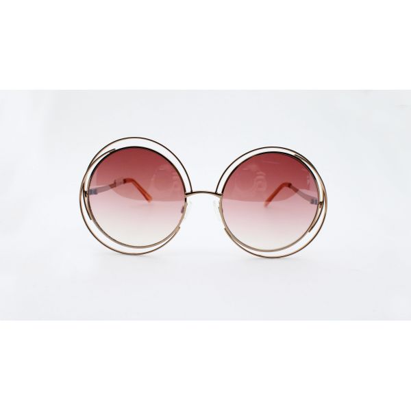 Ladies' fashion accessories Metal sunglasses 2019 fashion design UV 100% Round