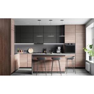 China Integral Modern Solid Wood Cabinet Hotel Kitchen Cabinet on sale