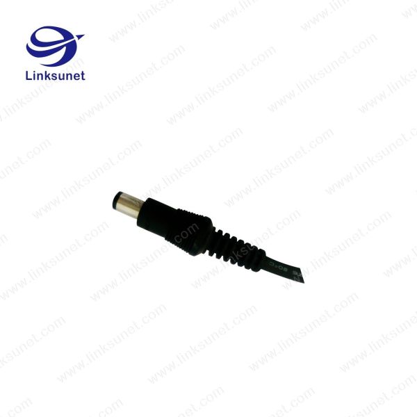 OD 6.5MM Soldering Or Crimping Injector Wiring Harness With DC Power Plug