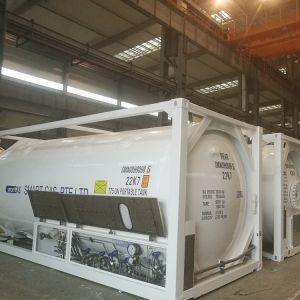 LAR LNG LO2 LN2 20' Cryogenic Storage Tank SA-240M 304 T75 Tank Container