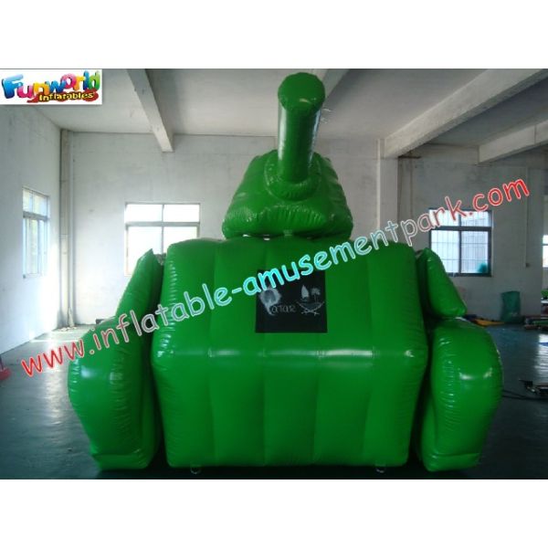 0.6mm / 0.9mm PVC Tarpaulin Tank Shape Inflatable Paintball Bunkers