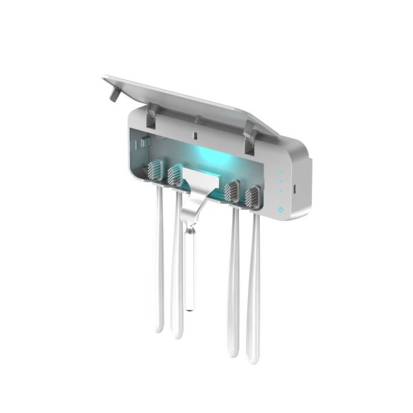 Buy 5W UV Toothbrush Sanitizer , Toothbrush Sterilizer Holder Wall Mounted at wholesale prices