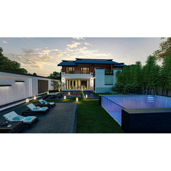 Two Water Pumps Complete Filtration Prefabricated Swimming Pool for Underground Space