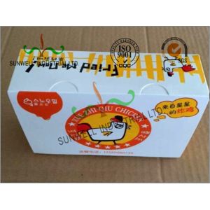 Double Wall Cardboard Food Packaging Boxes , Disposable Cardboard Burger Boxes