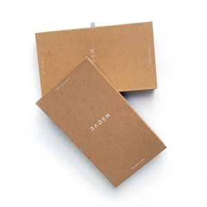 Custom logo kraft paper phone case drawer packaging box package for IPhone 17