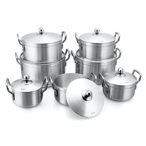 Buy 14 pieces Aluminum Cooking Pot cookware set with low price in china at wholesale prices
