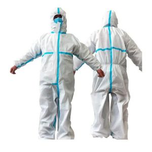 Quality Disposable Chemical Resistant Suits Polypropylene Coveralls With Hood for sale
