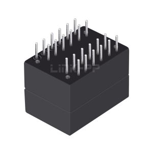 LP82458PNL Single Port 100/1000 BASE-T THT 24 Pin Telecom Lan Magnetics Modules