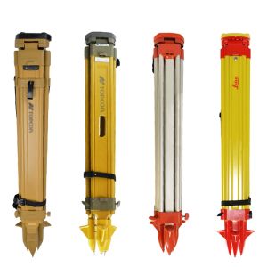 Aluminium alloy solid wood tripod total station engineering surveying impact