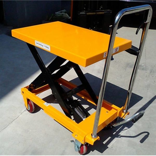 Buy 1kg~500Kg Mobile work table Hydraulic Manual Scissor Lift platform  2100*1230mm at wholesale prices