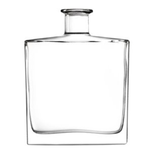 1200g Glass Spirit Bottle Heat Resistant Rectangle Liquor Bottle