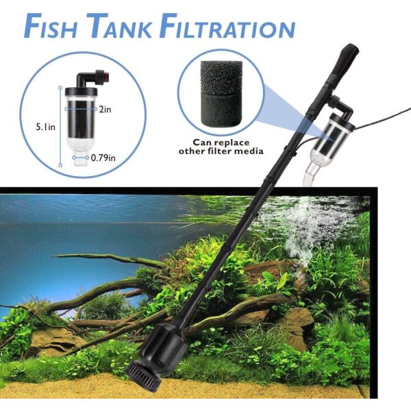 396GPH 20W Hygger Gravel Washer For Fish Tank