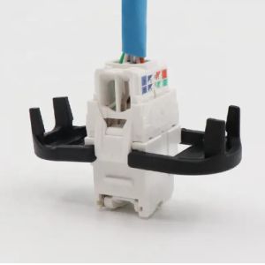 RJ45 3M Type UTP CAT6 unshielded Keystone Jack 180 Degree With Gold Plating