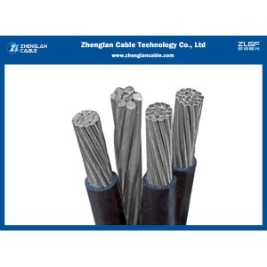 0.6/1KV Quadruplex Aerial Bundled Cable With Bare Messenger Conductor 3x25