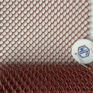 Heavy Duty Metal Chain Link Mesh Maximum Width 12 Meters Customizable Aperture