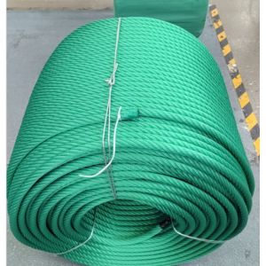 UV Protected 6x8 FC/ IWRC 18mm Polyester Combination Rope With Customized Color