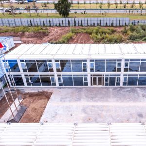 Office Living on Construction Site Flat Pack Container House with Customized
