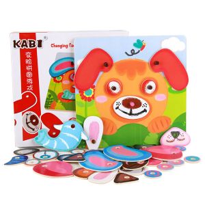 Funny 3D Custom Photo Jigsaw Puzzle Cartoon Patterned Childrens Playing