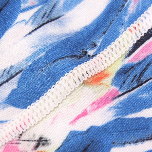 CPG Global Women's Gyg Legging Sport Running Pants Yoga Floral Blue Print Slim Fit HK19