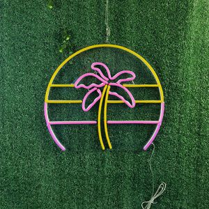 Coconut tree neon sign china Vasten company handmade neon signs