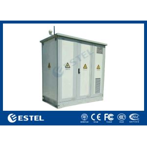 Quality ET200100200C-200 Base Station Outdoor Cabinet Three Compartments With 3 Front Doors for sale