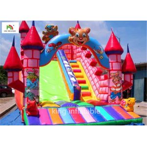 Quality 5m Cartoon Inflatable Bouncy Castle With Silk Printing Fire - Retardant for sale