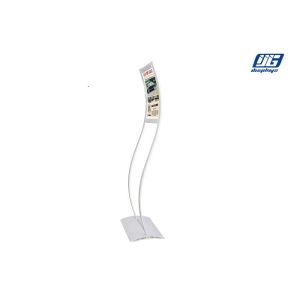 Quality YPF Double Thin Bevel Anodizing Sliver Poles Poster Advertising Exhibition Stand for sale