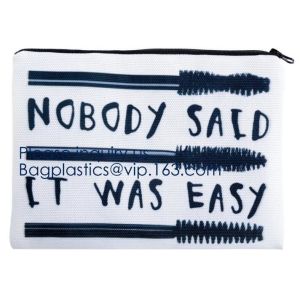 China White Canvas Makeup Cosmetic Bag - Pouch Zipper Bag Organizer,Makeup Bag Cosmetic Pouch Blank Zipper Bag, BAGEASE PACK on sale