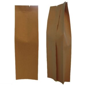 Kraft paper bag side gusset plastic pouch tea food packaging bag with easy