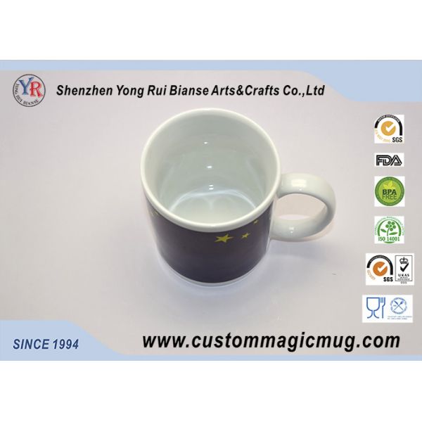 Thermochromic Ceramic Heat Sensitive Magic Mug , Eco Friendly Coffee Mugs