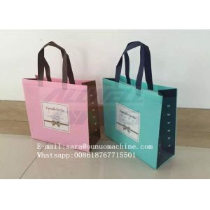 70-130 G.S.M Full Automatic Computerized Non Woven Box Bag Machine For 3D Bag