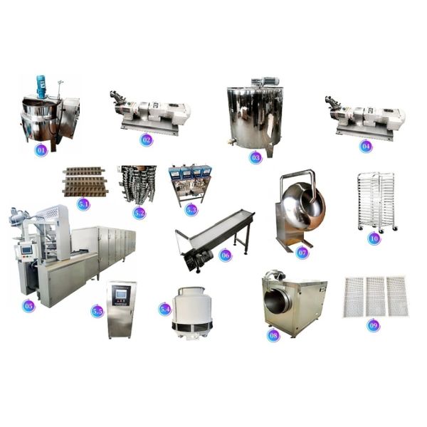 Large Gummies candy Production Line 600kg /h CE ISO jelly candy gelatim softcandy processing machines 1