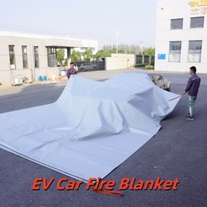 EV Fire Blanket Gray 550℃/1000℃ Thermal Resistance for Lithium Battery Fires