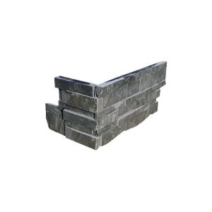 Split Black Slate Culture Stone Wall Cladding 10mm Thickness