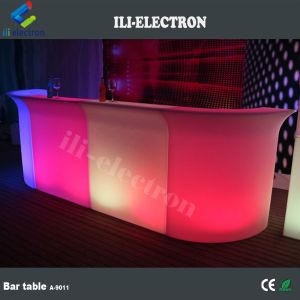 Rechargeable plastic portable led bar table