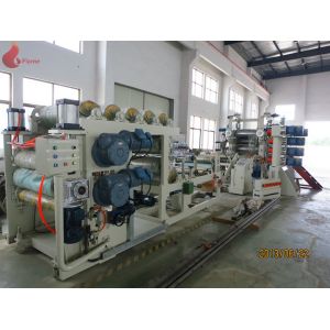 Six Rollers Sheet PVC Calender Machine 360 × 1200mms PLC control touch screen