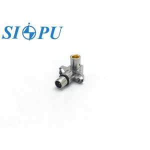 BMA Male RF Coaxial Connector – Right-Angle, Flange Mount