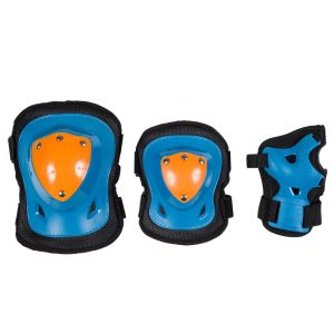 Kids Blue Plastic Roller Skating Protective Gear S M L