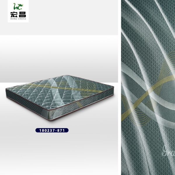 Buy Black Picture Design 220cm Mattress Ticking Fabric Shrink Resistant at wholesale prices