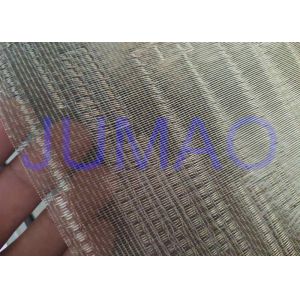 Metal Type Glass Partition Fine Woven Wire Mesh With Float Glass CE Approved